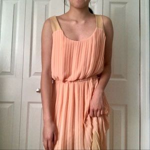 Jesica Simpson High Low Pleated Dress